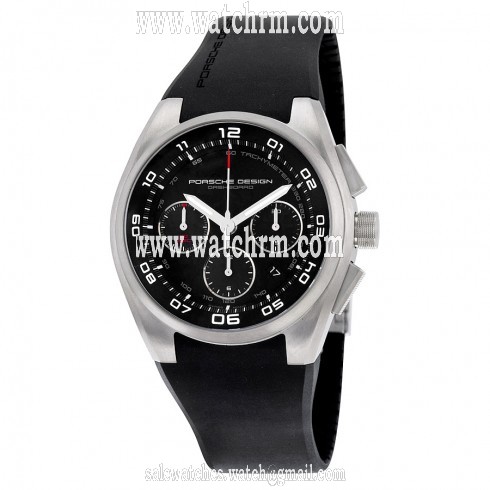 Porsche Design P'6620 Chronograph Automatic Black Dial Black Rubber Men's Watch 6620.11.46.1238