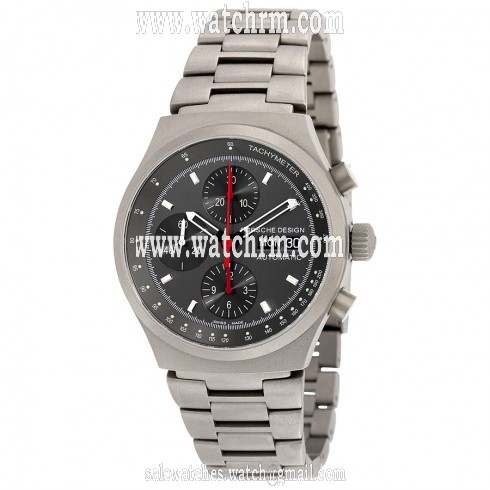 Porsche Design Titanium Case/Bracelet Grey Chronograph Dial Automatic Men's Watch 662510500332