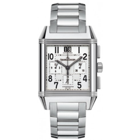 Jaeger LeCoultre Reverso Squadra Silver Dial Chronograph Men's Watch Q7018120
