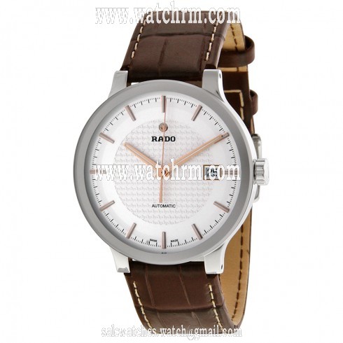 Rado Centrix Automatic Silver Dial Brown Leather Men's Watch R30939125