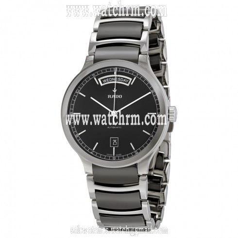 Rado Centrix Black Dial Stainless Steel Black Ceramic Men's Watch R30156152