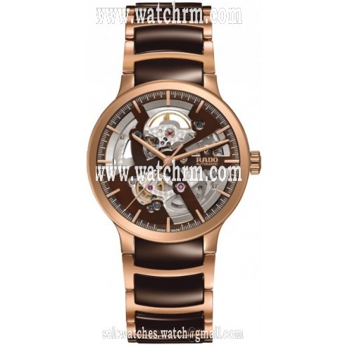Rado Centrix Brown Skeleton Dial Automatic Men's Watch R30181312
