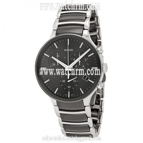 Rado Centrix  Chronograph Black Ceramic and Steel Men's Watch R30130152
