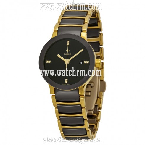 Rado Centrix S Automatic Black Dial Black Ceramic Ladies Watch R30034712