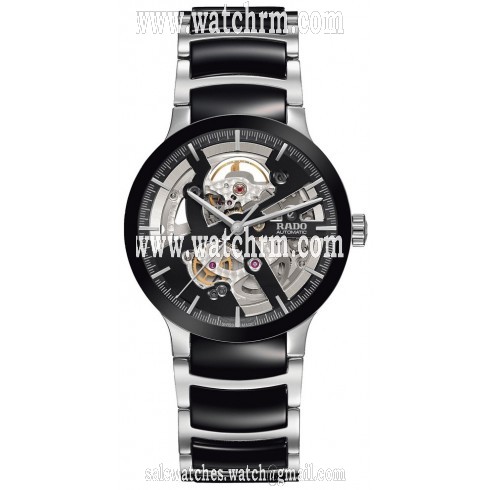 Rado Centrix Skeleton Dial Stainless Steel and Ceramic Men's Watch R30178152