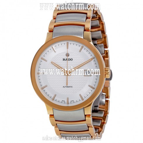 Rado Centrix Two-tone Steel Silver Dial Stainless Steel Automatic Men's Watch R30953123