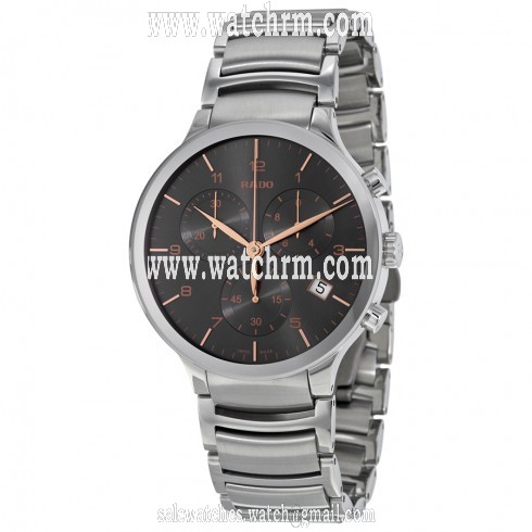 Rado Centrix XL Chronograph Grey Dial Stainless Steel Men's Watch R30122103