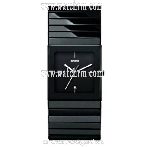 Rado Ceramica Quartz Black Dial Black Ceramic Men's Watch R21716242