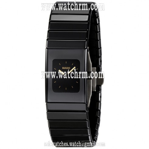 Rado Ceramica Small Black Dial Black Ceramic Ladies Watch R21540252