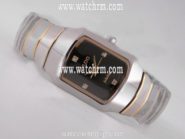 Rado Classic Jubile 152.0366.3 Rectangle Quartz Black Dial Watch