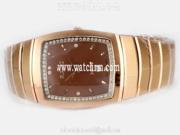 Rado Classic Jubile 8018G Red Dial 37x32mm Tungsten Steel Case Watch