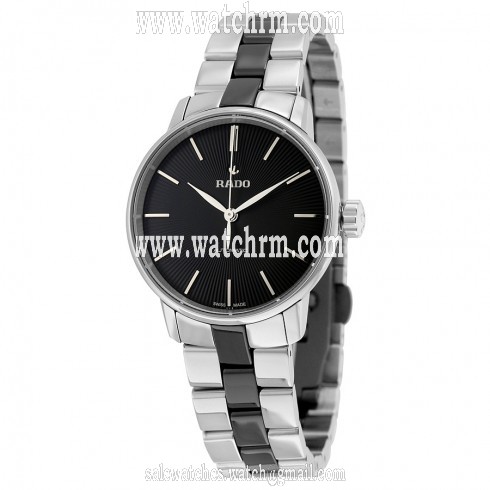 Rado Coupole Classic Automatic Black Dial Two-tone Ladies Watch R22862152