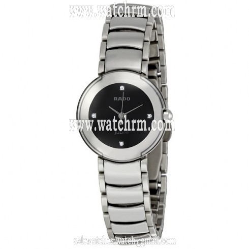 Rado Coupole Diamond Platinum-tone Ceramic Mini Ladies Watch R22594712