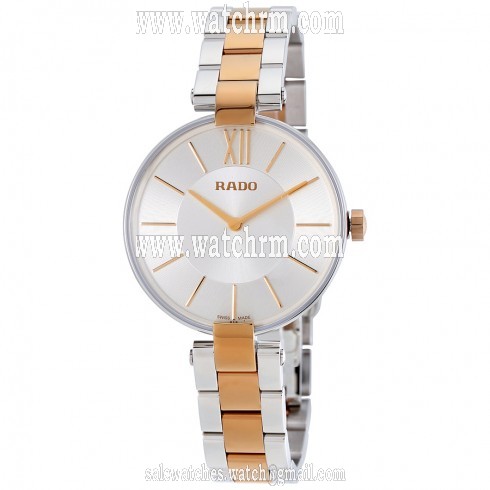 Rado Coupole Silver Dial Two Tone Steel Ladies Watch  R22850103