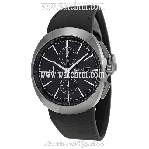 Rado D-Star Automatic Black Dial Black Leather Men's Watch R15556155