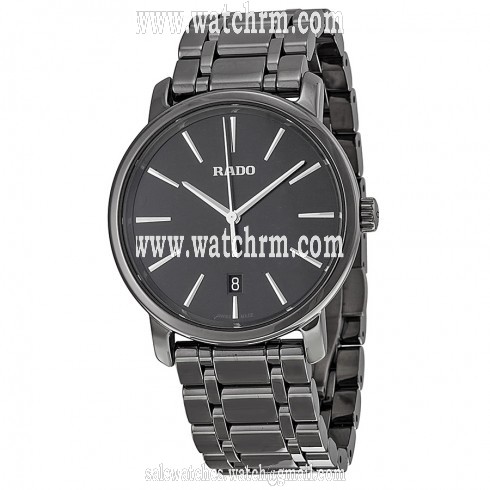 Rado DiaMaster Black Dial Plasma Ceramic Men's Watch R14072177