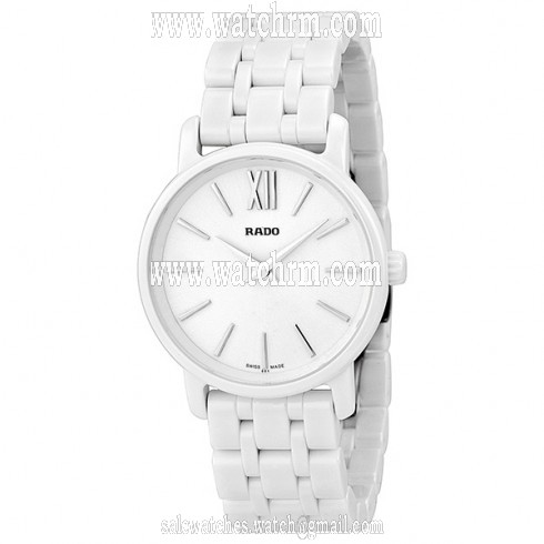 Rado DiaMaster Roman Mini White Dial Ceramic Case and Bracelet Ladies Watch R14065017