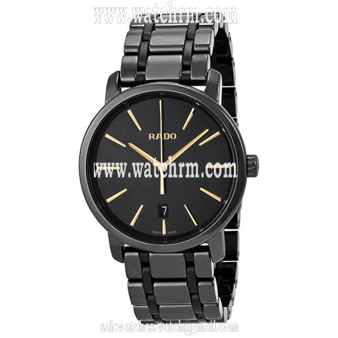 Rado Diamaster XL Black Dial Black Ceramic Bracelet Men's Watch R14066152