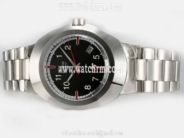 Rado DiaStar 003849 Silver Stainless Steel Strap Black Dial 39x42mm Watch