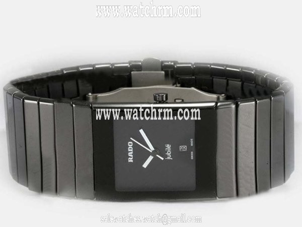 Rado DiaStar 120.0281.3 Quartz Man:26x32mm / Lady:18x24mm Black Dial Watch