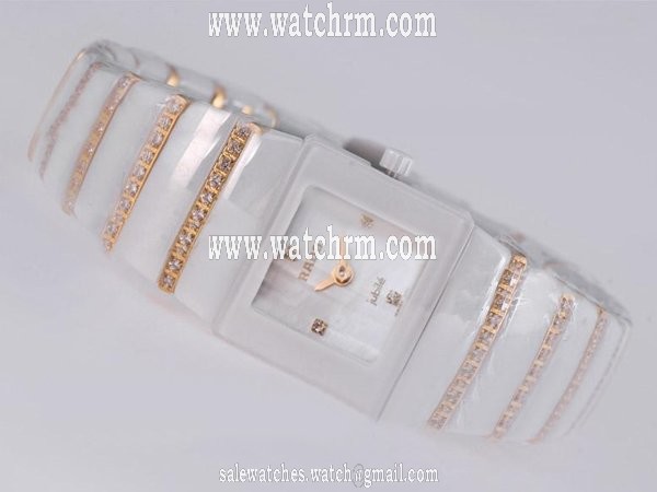 Rado DiaStar 152.0322.3 21x28mm White Dial Silver Ceramic Strap Watch