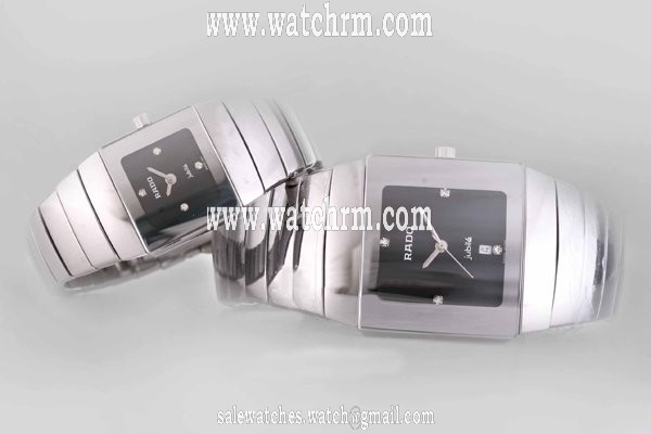 Rado DiaStar 152.0332.3 Rectangle Silver Ceramic Strap Midsize Watch