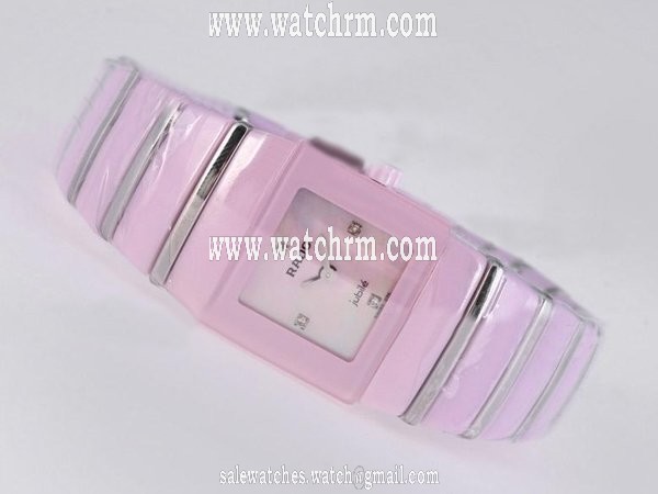 Rado DiaStar 152.0332 Womens 21x28mm Pink Ceramic Strap Watch