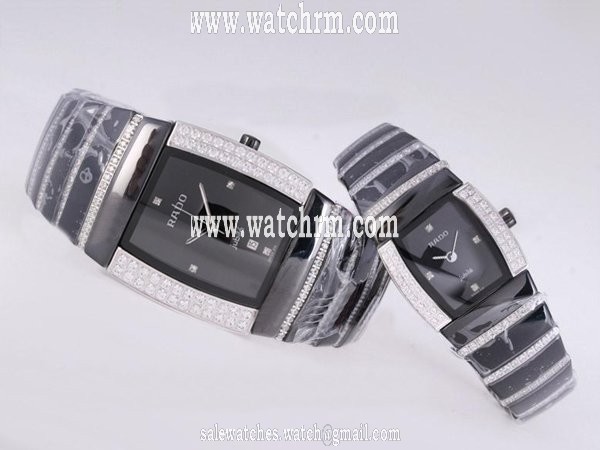 Rado DiaStar 152.0398.3.076 Ceramic Bezel Black Dial Black Ceramic Strap Watch