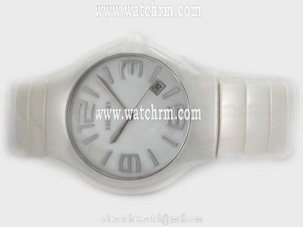 Rado DiaStar 21610 White Dial 40mm White Ceramic Strap Watch
