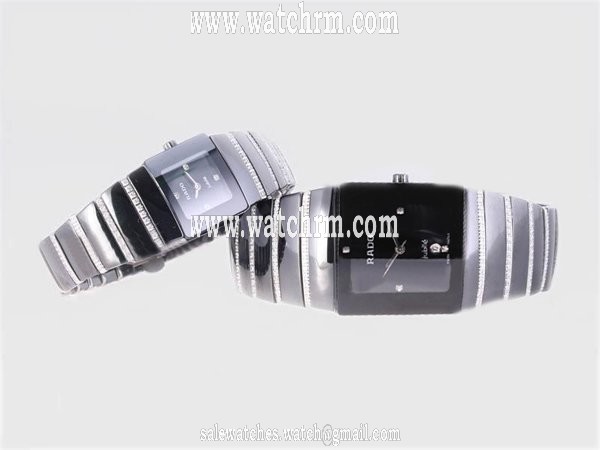 Rado DiaStar 23910 Black Dial Man:31x36mm / Lady:20x25mm Ceramic Case Watch