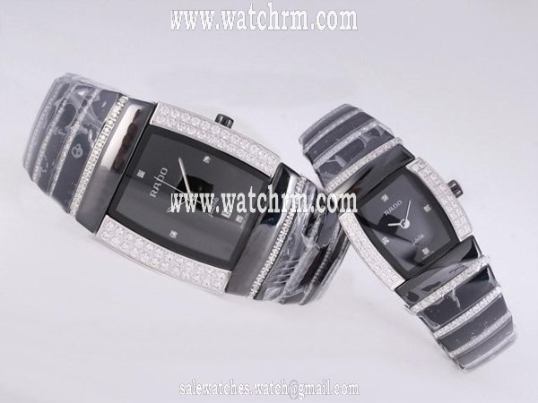 Rado DiaStar 25514 Black Dial Ceramic Bezel Ceramic Case Watch