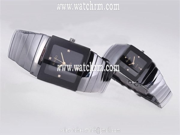 Rado DiaStar 25517 Black Dial Ceramic Bezel Ceramic Case Watch