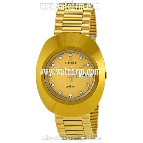 Rado Diastar All Gold Tone Stainless Steel Men's Watch R12393633