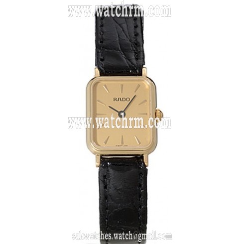 Rado Gold Rectangle Ladies Watch R91181255