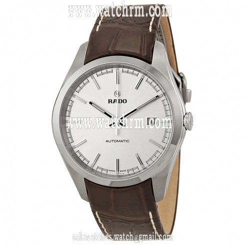 Rado Hyperchrome Automatic Silver Dial Brown Leather Men's Watch R32115105
