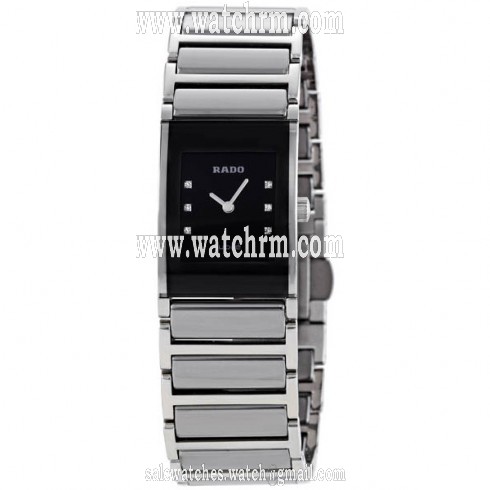 Rado Integral Black Dial Stainless Steel Ladies Watch R20786759