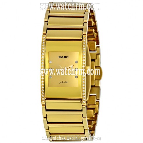 Rado Integral Gold Diamond Dial Ladies Watch R20783732