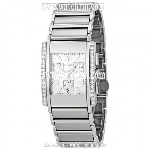 Rado Integral Jubile Chronograph White Dial Stainless Steel with Ceramic Men's Watch R20670902