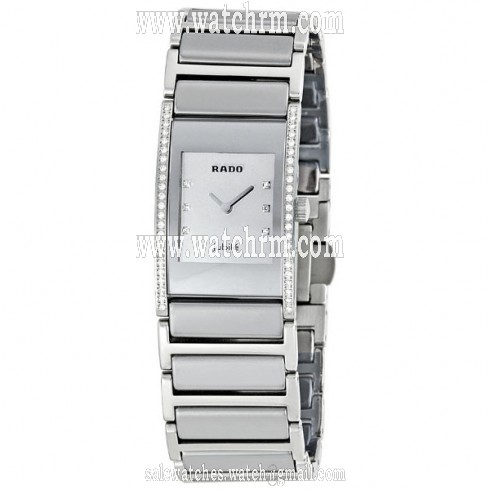 Rado Integral Silver Dial Diamond Ladies Watch R20733712