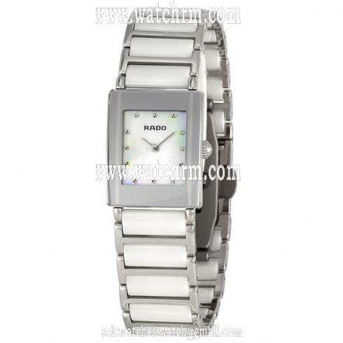 Rado Integral Steel White Ceramic MOP Ladies Watch R20488902