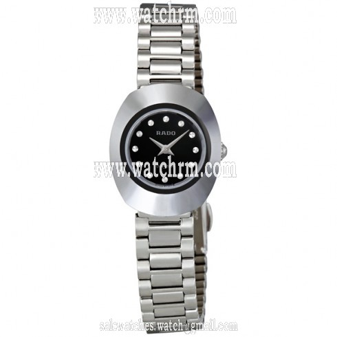 Rado Original Black Dial Stainless Steel Bracelet Ladies Watch R21558153