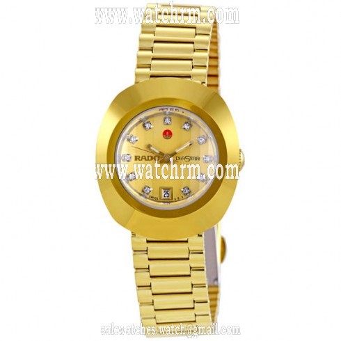 Rado Original Diastar Gold-Tone Champagne Ladies Watch R12416633