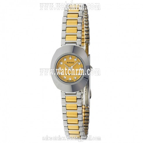 Rado Original Diastar Jubile Champagne Dial Diamond Ladies Watch R1255