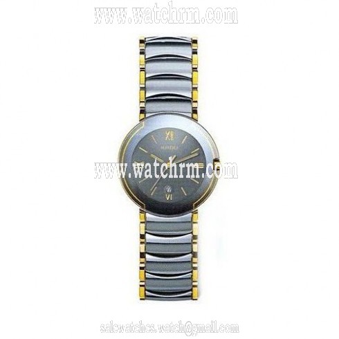 Rado Coupole Gold-Tone Steel/Ceramic Midsize Men's Watch R22634142