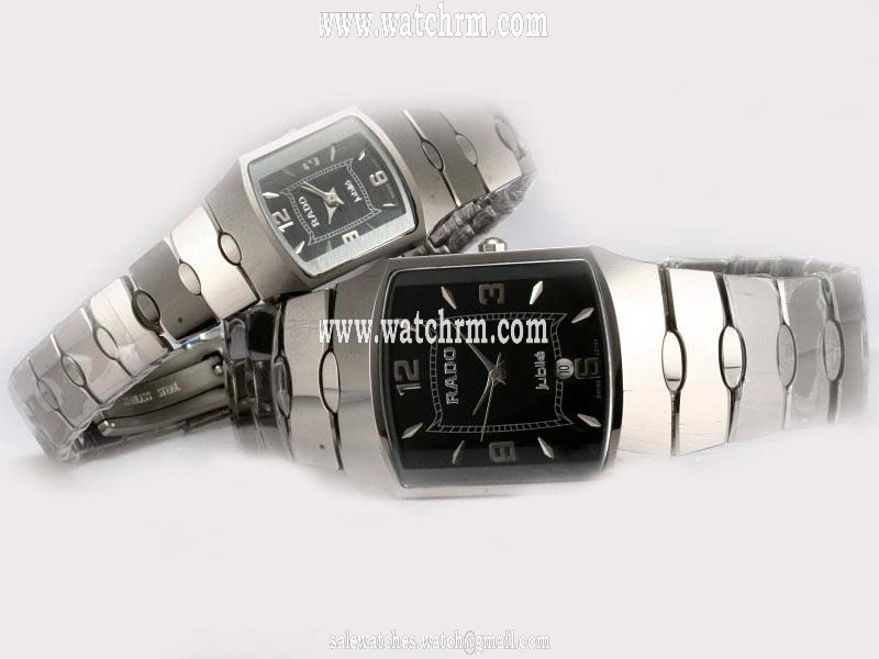 Rado Sintra R13877712 Silver Tungsten Steel Strap Square Midsize Watch