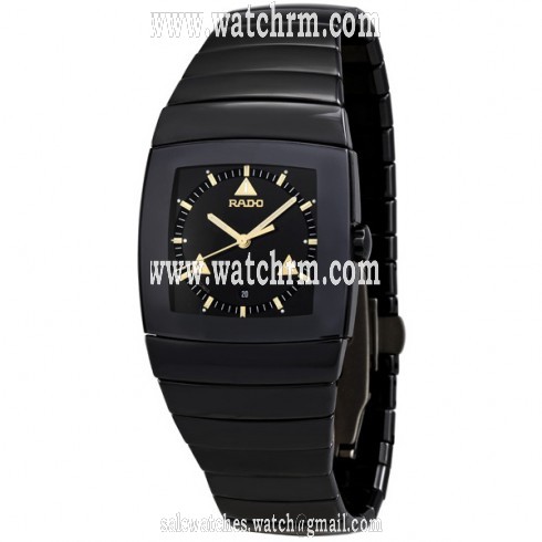 Rado Sintra XL Black Dial Black Ceramic Men's Watch R13724172