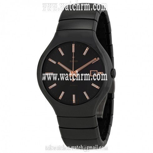 Rado True Black Dial Black Ceramic Men's Watch R27857172