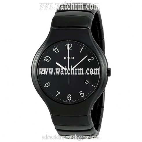 Rado True Black Dial Ceramic Men's Watch R27653192