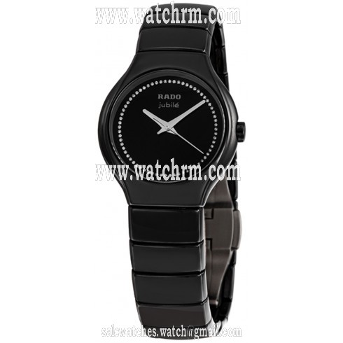 Rado True Jubile Black Ceramic Ladies Watch R27655732