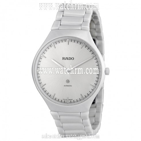 Rado True Thinline White Dial Automatic Cermaic Unisex  Watch R27970102